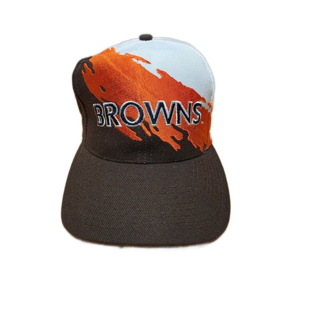 Cleveland Browns SPLASH Hat Logo Athletic NFL Pro Line Authentic Snapback Cap
